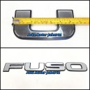 Emblem Logo Tulisan FUSO Chrome - Truck Fuso Supergreat