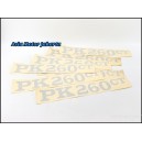 Sticker Tulisan PK260CT - Truck Nissan Euro